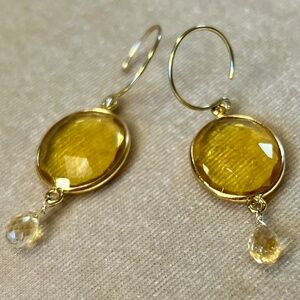 Citrine dangle earrings